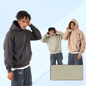H5562 Men Clothes Manufacturer Wholesale Custom 100% Cotton No <b>String</b> Blank Oversized <b>Hoodies</b> - Product Image 3