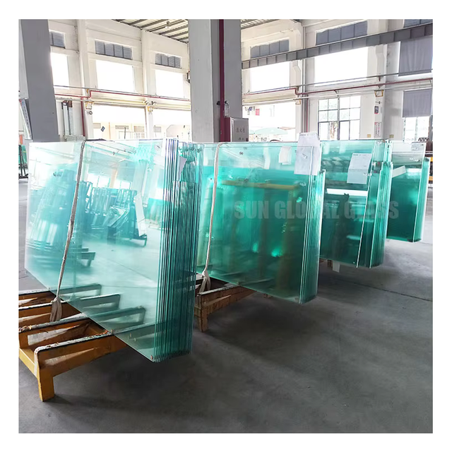 Custom Cut Solid Structure Factory Wholesale 4mm 5mm 6mm 8mm 10mm 12mm Tempered Glass Beveled Toughened Glass Sheets