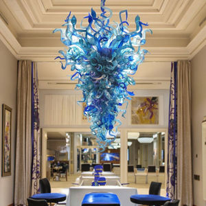 מודרני בעבודת יד, פרח פופ החוצה נברשות & תליון אורות מפוצצים זכוכית מוראנו בית מנורות דקורטיביות - Product Image 6