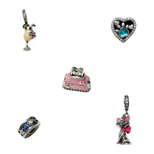 Venta Directa de Fábrica, Accesorios DIY, Cuentas Sueltas de Plata 925, Corazón Brillante, Materiales de Joyería Hechos a Mano, Venta al Por Mayor - Product Image 5