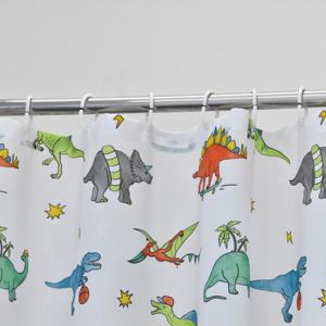 Cortina <span class=keywords><strong>de</strong></span> ducha con estampado <span class=keywords><strong>de</strong></span> dinosaurios para niños, cortina ecológica <span class=keywords><strong>de</strong></span> poliéster con diseño <span class=keywords><strong>de</strong></span> animales - Product Image 3