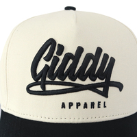 Casquettes de baseball personnalisées en gros à 5 panneaux bicolores style A-frame, casquettes de sport et d'extérieur personnalisées, casquettes unisexes pour hommes et femmes
