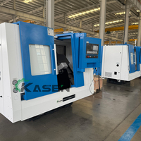 Tour CNC Métal Haute Vitesse TCK36 avec Tête Rotative Électrique 8 Positions, Mandrin Hydraulique et Contre-Pointe