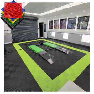 Drenaje antideslizante para lavado de coches, plástico PP, PVC, azulejo de suelo de garaje entrelazado para estacionamiento de automóviles, lavado de coches, suelo de garaje - Product Image 6
