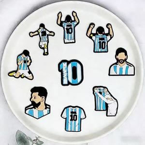 Breloques de chaussures de football <span class=keywords><strong>Messi</strong></span> en gros HY, accessoires de chaussures en PVC pour sabots, décoration de sandales et bracelets pour cadeaux d'enfants - Product Image 5