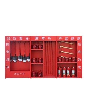 Vitrine miniature de casier d'incendie, ensemble complet d'équipement de lutte contre l'incendie, armoire d'urgence, boîte à incendie - Product Image 5