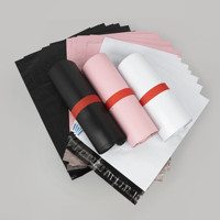Enveloppe blanche auto-adhésive en plastique LDPE et HDPE en poly Sacs de courrier d'expédition express avec logo pour emballage de vêtements