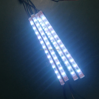 Systèmes d'éclairage automobile, éclairage intérieur automobile 12V DC APP 12 LED RGB, bande LED décorative musicale, éclairage d'ambiance LED pour l'intérieur de la voiture