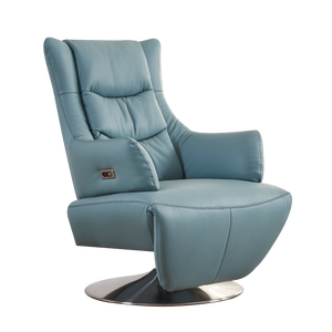 Intelligenter Moderner Elektrischer <span class=keywords><strong>Massage</strong></span>-Chefsessel mit Lendenwirbelstütze Echtleder Metallrahmen Höhenverstellbarer Bürostuhl - Product Image 2