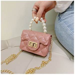 กระเป๋าเยลลี่สายโซ่สำหรับเด็กผู้หญิง,กระเป๋าถือสะพายพาดลำตัวลายน่ารักขนาดเล็กสำหรับเด็กวัยหัดเดิน - Product Image 5