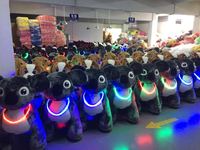 Minye Grand Animal en Peluche Motorisé Télécommandé 12V, Scooter Électrique, Machine de Jeu à Monnayeur