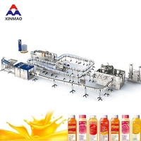 Complete automatische productielijn voor sapverwerking en -verpakking, 15000-18000 BPH, inclusief PET-flesvulfmachine