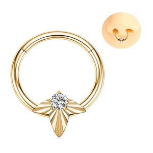 <span class=keywords><strong>Piercing</strong></span> de Nariz 16G para Cartílago Daith y <span class=keywords><strong>Tragus</strong></span>, Nuevo Diseño 2026, <span class=keywords><strong>Piercing</strong></span> de Acero Inoxidable, Clicker para Septum, Joyería Corporal de Moda - Product Image 1