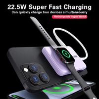 Venta caliente Q9 personalizado 20000mAh cargador inalámbrico magnético banco de energía con función de soporte