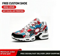 Sneakers personnalisées avec impression de bande dessinée, amortissantes, pour hommes et femmes, style pop art, chaussures de marche urbaines