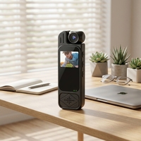 Caméra sportive portable RUSIN Vision C-13 1080P avec objectif rotatif à 180°, stabilisation 5 axes, vision nocturne et éclairage LED