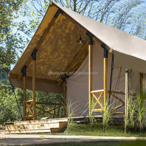 Tentes de glamping de luxe quatre saisons imperméables <span class=keywords><strong>en</strong></span> PVC avec cadre <span class=keywords><strong>en</strong></span> bois <span class=keywords><strong>pour</strong></span> les <span class=keywords><strong>vacances</strong></span> <span class=keywords><strong>en</strong></span> <span class=keywords><strong>famille</strong></span>, <span class=keywords><strong>camping</strong></span> avec balcon extérieur de 24 m - Product Image 5