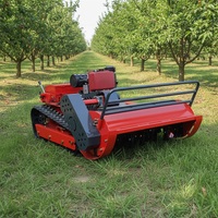 Robot tondeuse à fléaux diesel, petite tondeuse à gazon robotisée, largeur de coupe 800 mm, tondeuse robotisée en promotion