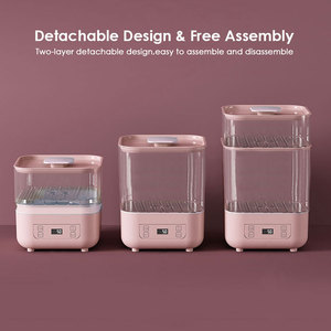 2025 usine en gros multi-fonction bébé bouteille de lait stérilisateur et sèche-linge avec <span class=keywords><strong>vapeur</strong></span> numérique pour bébé sucette, bol, cuillère - Product Image 2