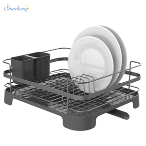 Estante para platos de cocina de una sola capa multifunción de fábrica de China Estantes para secar platos con escurridor de platos de plástico - Product Image 2