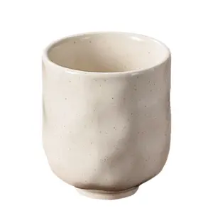 Yüksek kalite el yapımı beyaz büyük kapasiteli arapça çay fincanları takım hediye öğeleri benzersiz Vintage seramik kahve kupa