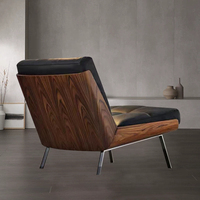 Fauteuil de loisirs en cuir, fauteuil simple de style italien, fauteuil de direction de luxe léger, chaise de négociation, chaise de salle de conférence