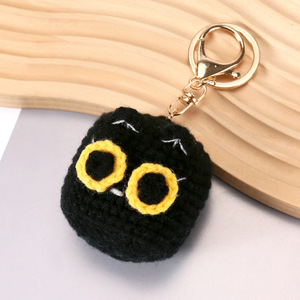 Hot Sales Crochet Keychain Cute Kitten Crochet Keychain Handmade cat Toys Doll Backpack Accessories Bag Charms Plush Key <b>Rings</b> - Product Image 2