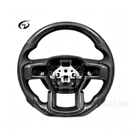 Volant sport personnalisé de haute qualité en fibre de carbone et cuir pour Ford Raptor F150 F250 F350