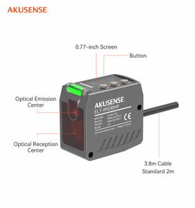 Capteur photoélectrique à fente AkuSense ELT-M10B4, fente de 10 mm, NPN, IR 860 nm, ≤1 ms, 2 kHz, 12-24 V CC, IP50, montage M3, pour étiqueteuse/alimentateur/coupe-épingle - Product Image 1