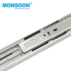 45mm kim loại bên núi mềm đóng ngăn kéo trượt cho ăn uống tải nặng 250mm-550mm mềm đóng ngăn kéo hướng dẫn cho tủ bếp - Product Image 2