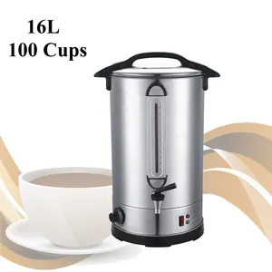 Auto Shut-Off Boil-Dry Protection Filter Cafe Equipment 100 Cups steam boiler coffee