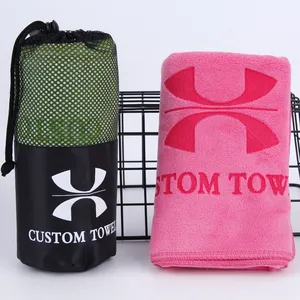 Sports Towel Fiber Cold Feeling Towel Silicone Sleeve Compressed Cooling Sweat Absorption Quick Drying Cold Towel 100% Polyester