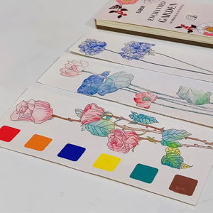 Livre de peinture à l'<span class=keywords><strong>aquarelle</strong></span> personnalisé de conception chinoise, livre de coloriage à l'<span class=keywords><strong>aquarelle</strong></span> bon marché - Product Image 5