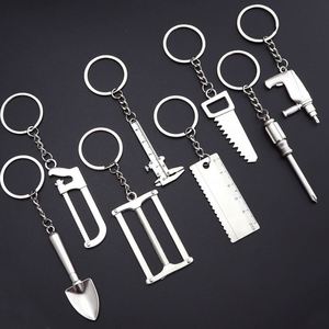 Factory Wholesale Mini Wrench <b>Key</b> <b>Chain</b> Practical Metal Hammer Pliers Blank Metal Custom Square Sublimation Zinc Alloy Keychain - Product Image 5