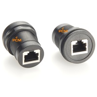Coupleur RJ50 à montage sur panneau, adaptateur rond RJ50 10P10C à montage sur panneau, coupleur RJ50 10P10C femelle-femelle à montage sur panneau