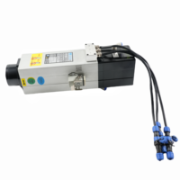 Moteur de broche à refroidissement par air ATC à entraînement par variateur de fréquence HQD GDL40.5-I20-24Z/2.2 2.2KW ISO20 24000 tr/min pour machine de fraisage CNC