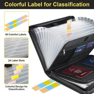 Dossier extensible ignifuge de 10,7 pouces avec fermeture éclair pour le rangement de documents - Product Image 4