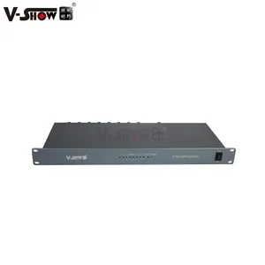 V-Show DMX分离器信号放大器8端口DMX分离器级机DMX分离器用于婚礼/DJ/party/disco控制器