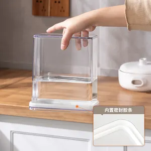 Gıda saklama kabı buzdolabı organizatör saklama kutusu hava geçirmez istiflenebilir plastik kapaklı kutu