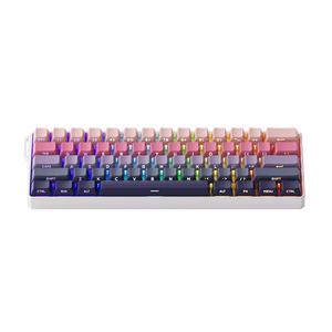 Clavier de jeu mécanique FUN60 Ultra Phantom Rose 61 touches, disposition 60 %, aluminium CNC, USB-C, ARGB, Hot-Swap, personnalisable, OEM - Product Image 2