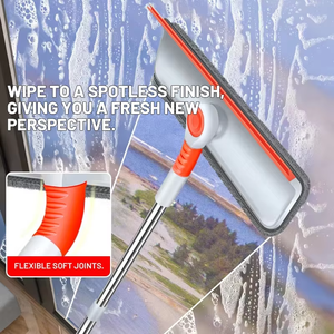 Rodo Raschietto per Finestre con Manico Lungo e Lama di Pulizia, Strumento per la Pulizia delle Finestre con Prolunga - Product Image 4