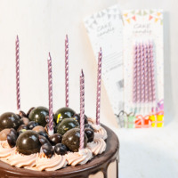 Bougies d'anniversaire écologiques, non toxiques, faites à la main, sans parfum, à longue tige de 13 cm, pour mariages, fêtes, festivals, famille