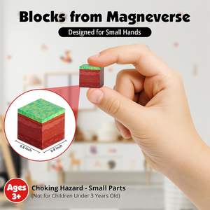 200 blocs magnétiques pour enfants, blocs de construction magnétiques, <span class=keywords><strong>cubes</strong></span>, jouet éducatif Montessori STEM, pour <span class=keywords><strong>les</strong></span> enfants de 3 à 8 ans, aimants empilables, cadeaux - Product Image 4