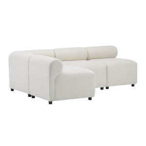4-Piece Convertible L-Shaped Modular Sectional Chenille <b>Sofa</b> Set for Apartment & Hotel Living Rooms - Product Image 3