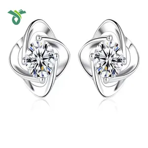 Custom-Crafted VVS Diamond Earrings 18k White Gold Extended Dangle Feminine and Sparkling Lab Diamonds