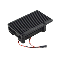 Geermax Raspberry Pi5 penutup logam pembuangan panas buatan Cina Raspberry Pi 5 penutup belakang casing dengan kipas ganda