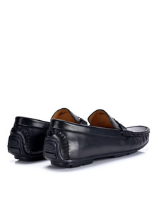 Zapatos de Cuero Europeos para <span class=keywords><strong>Hombre</strong></span>, Estilo Casual, Antideslizantes, Resistentes al Desgaste, Transpirables, de Goma, para Conducir - Product Image 2