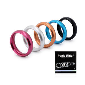 3 Maat Metalen Penis Bondage Lock Delay Ejaculatie Gladde Penis Ringen Gewicht Cock <span class=keywords><strong>Ring</strong></span> Seksspeeltjes Voor Mannen - Product Image 1