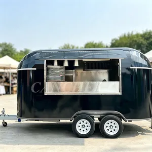 Coc Certificated Black Snack Fast Food <b>Truck</b> Street Hamburger <b>Taco</b> <b>Catering</b> Cart <b>Mobile</b> Food Trailer - Product Image 1