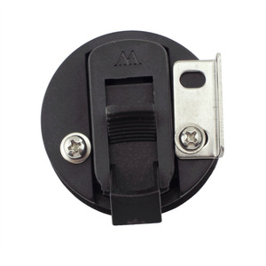 Loquet de verrouillage circulaire noir en plastique marin pour remplacement et réparation de portes de toilettes de bateaux et de camping-cars - Product Image 3
